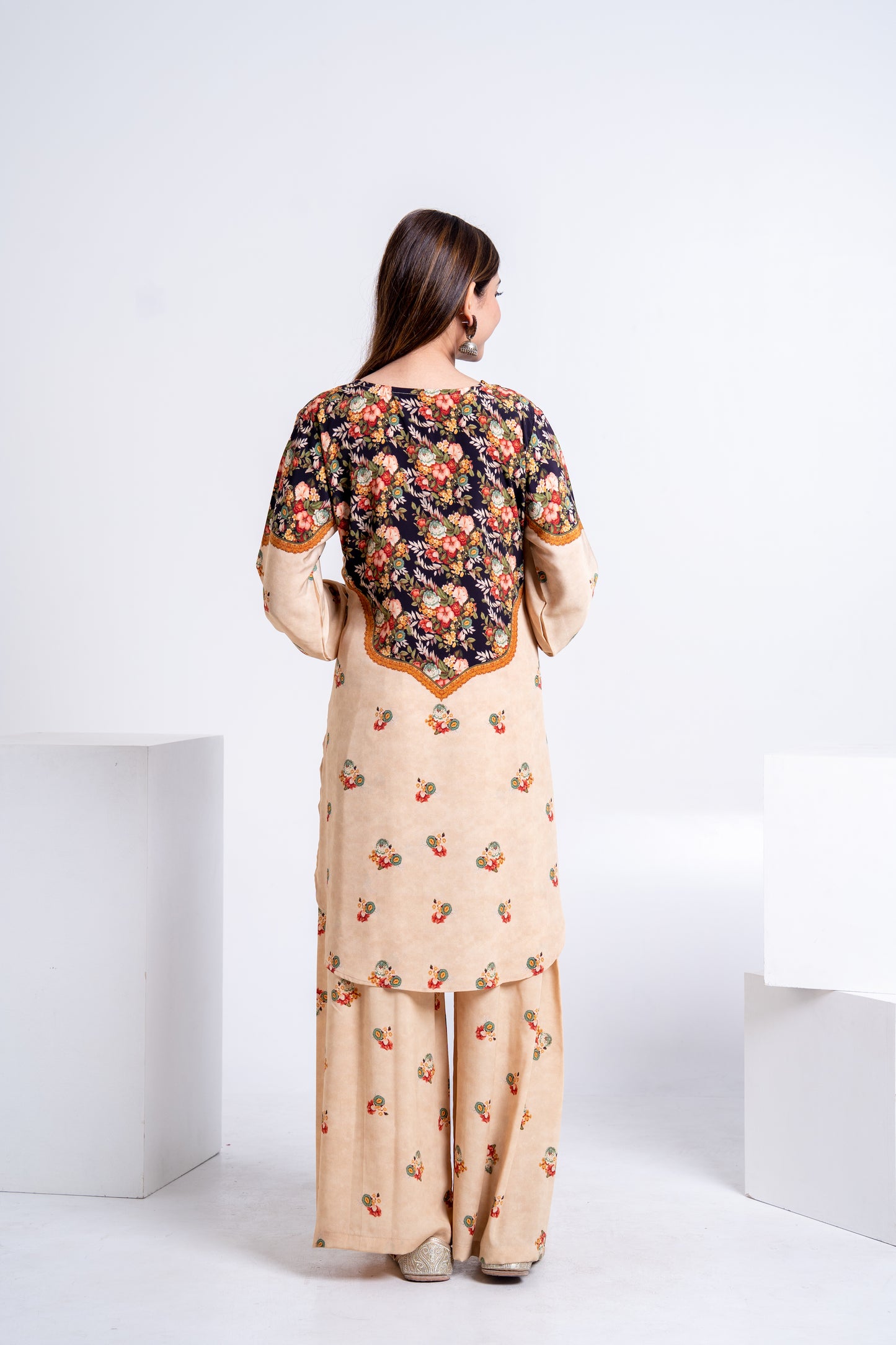 Black Yoke Print Co-ord Set