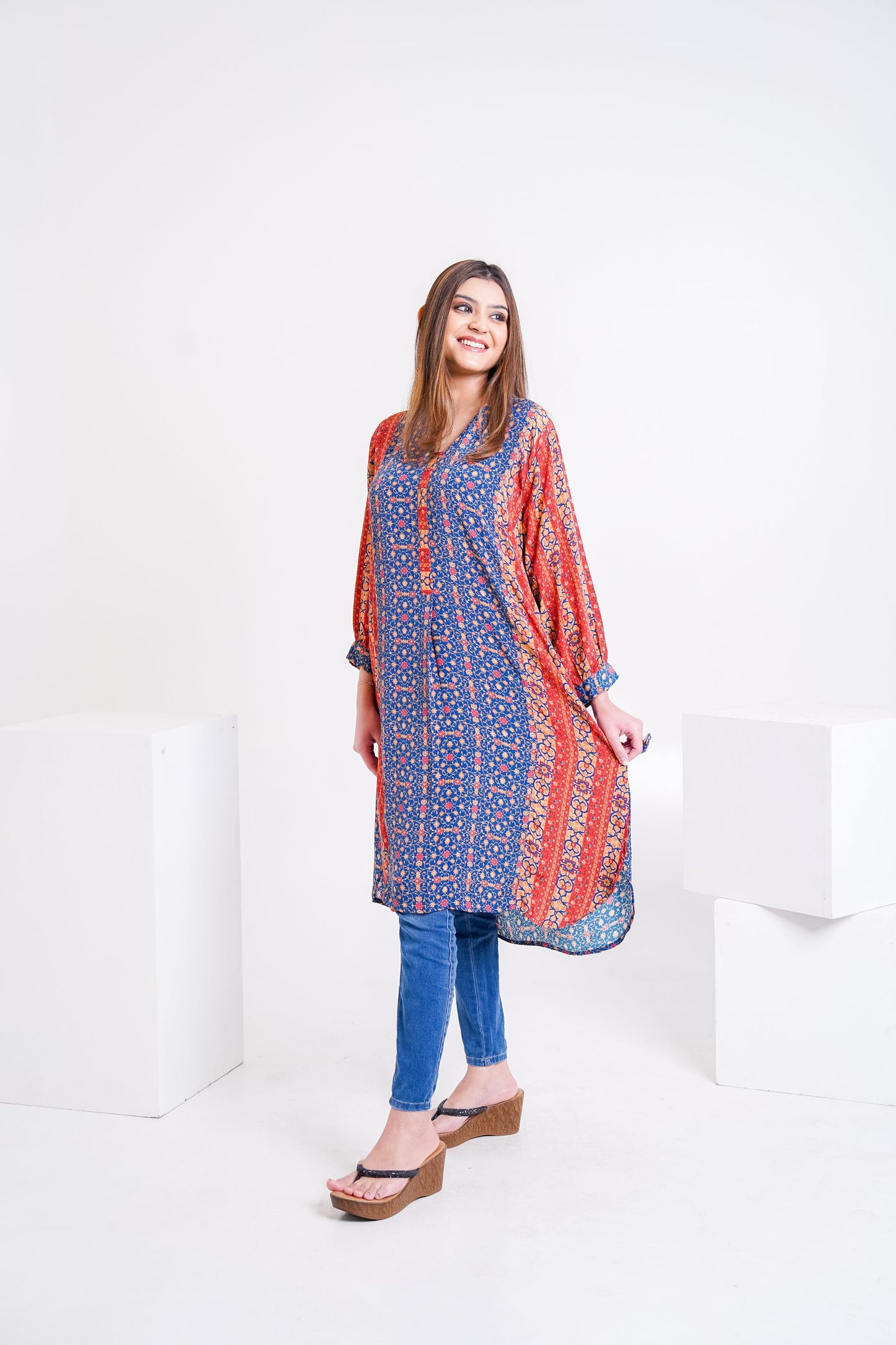 Blue Grace Long Tunic