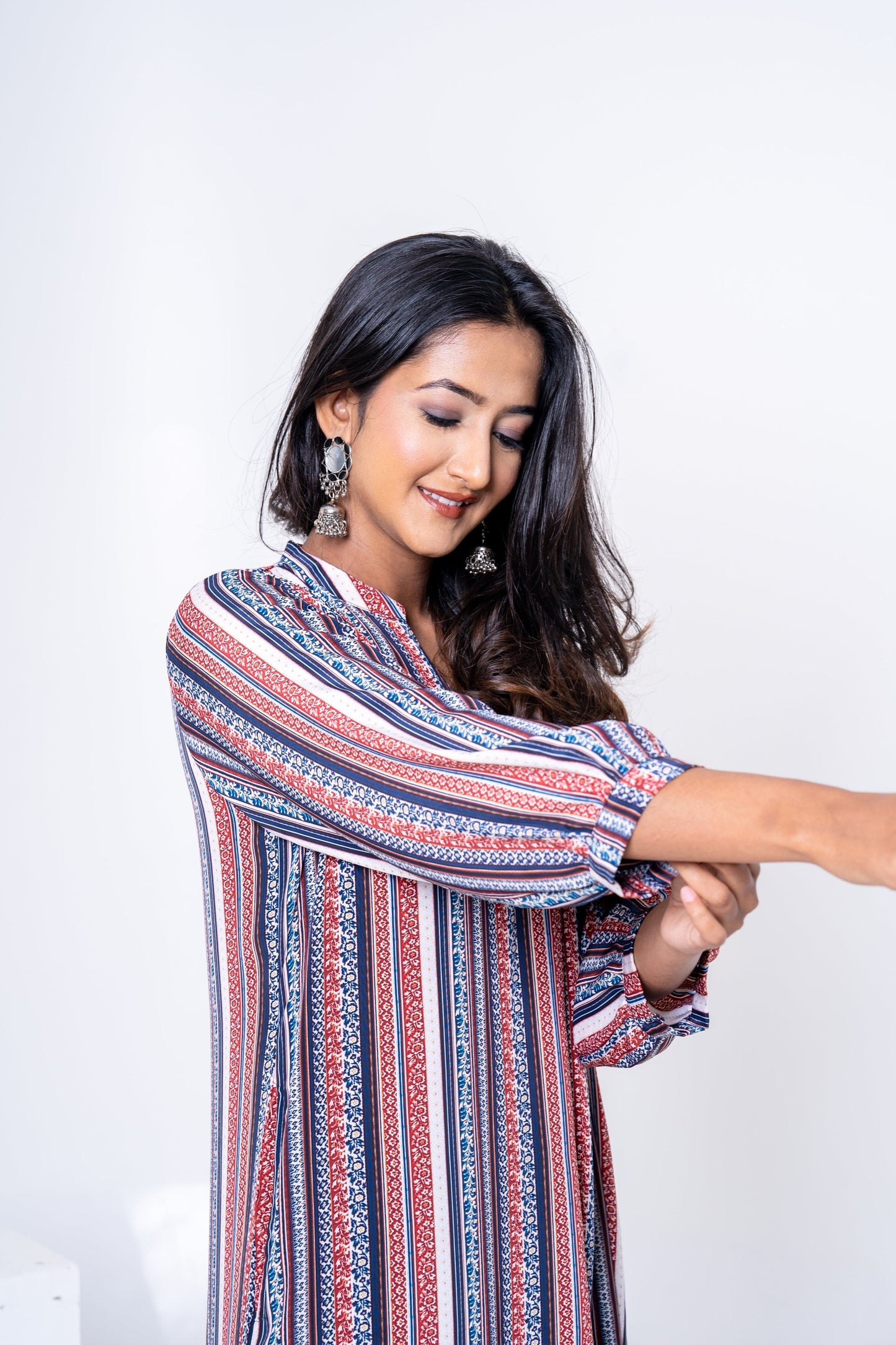 Nautical Blue Long Tunic Dress
