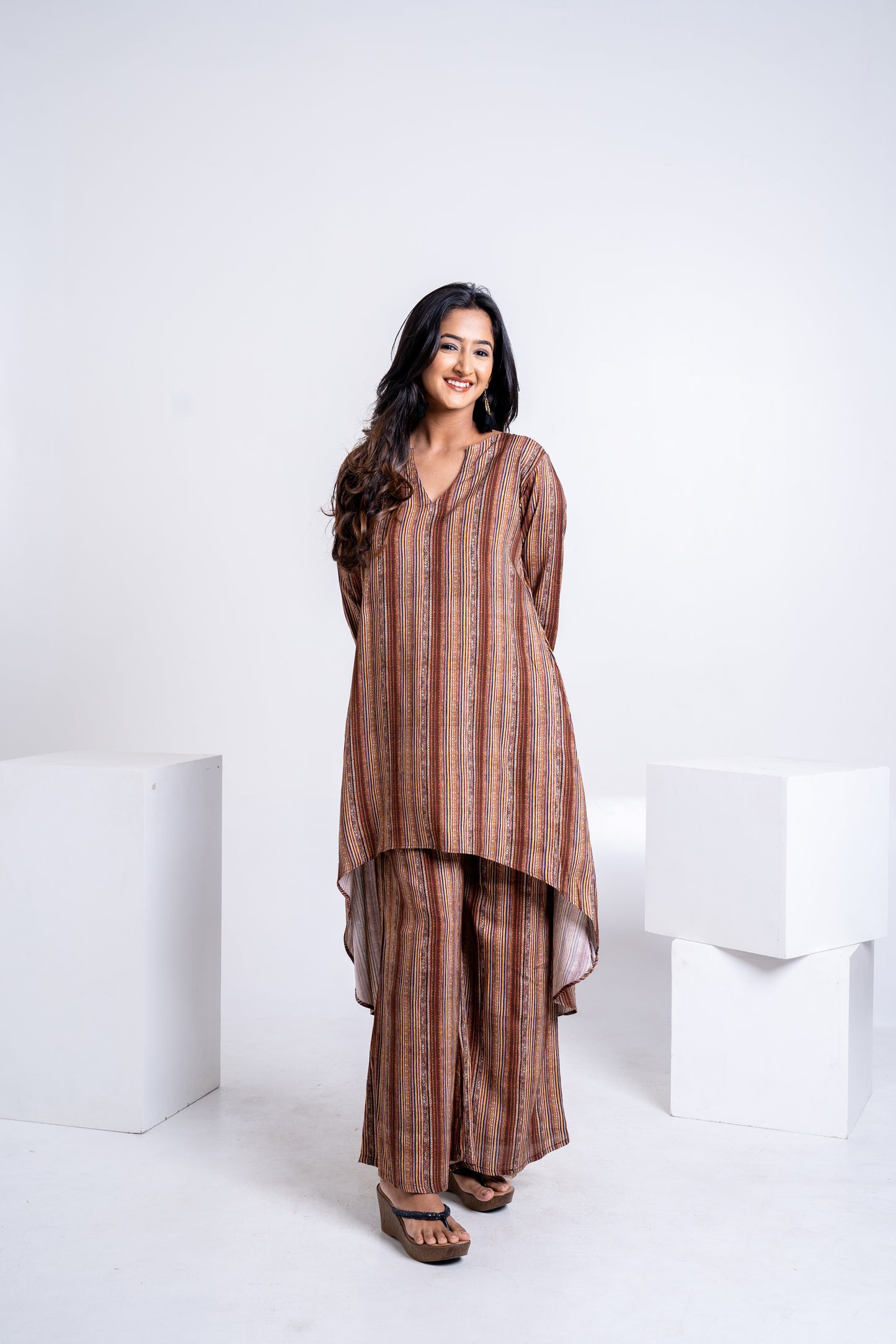 Grace Print Asymmetrical Coord Set