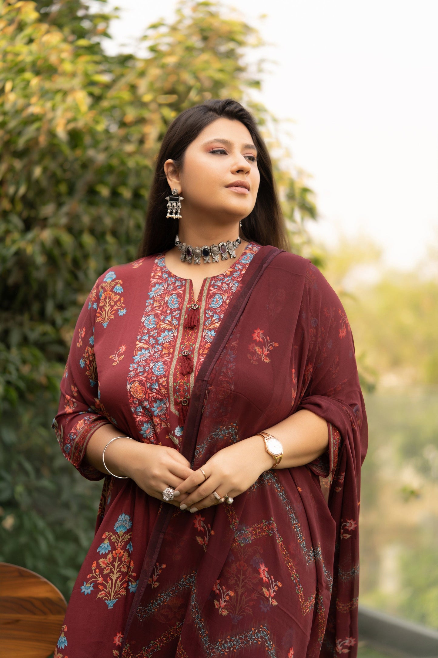Sangria Maroon Suit