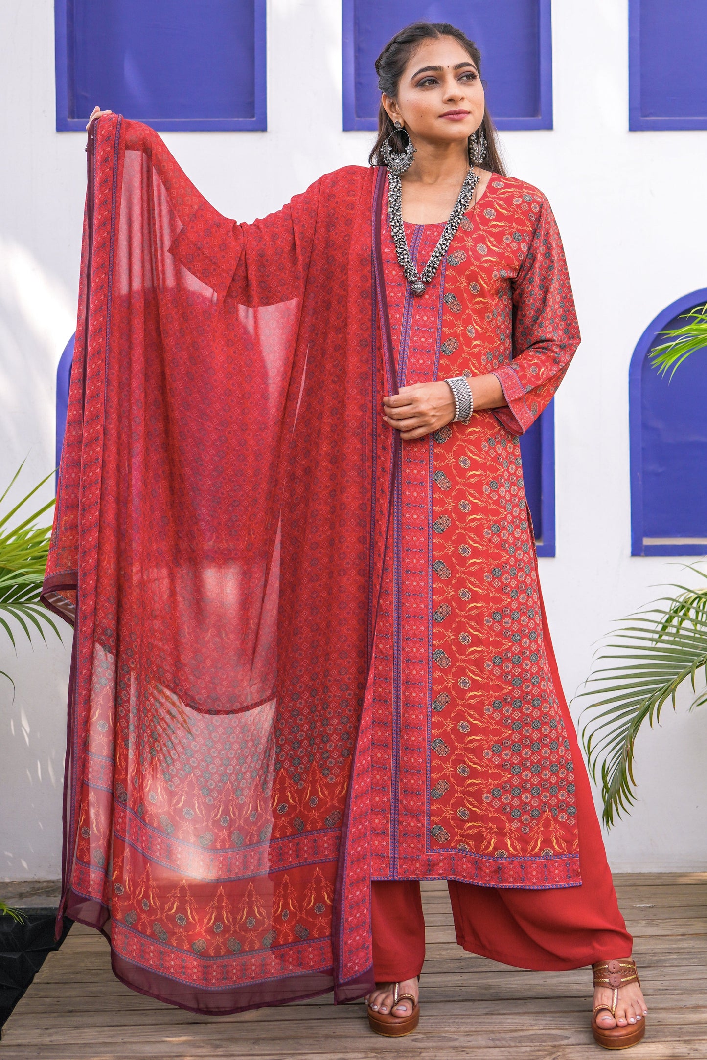 Burgundy Placement Full Suit