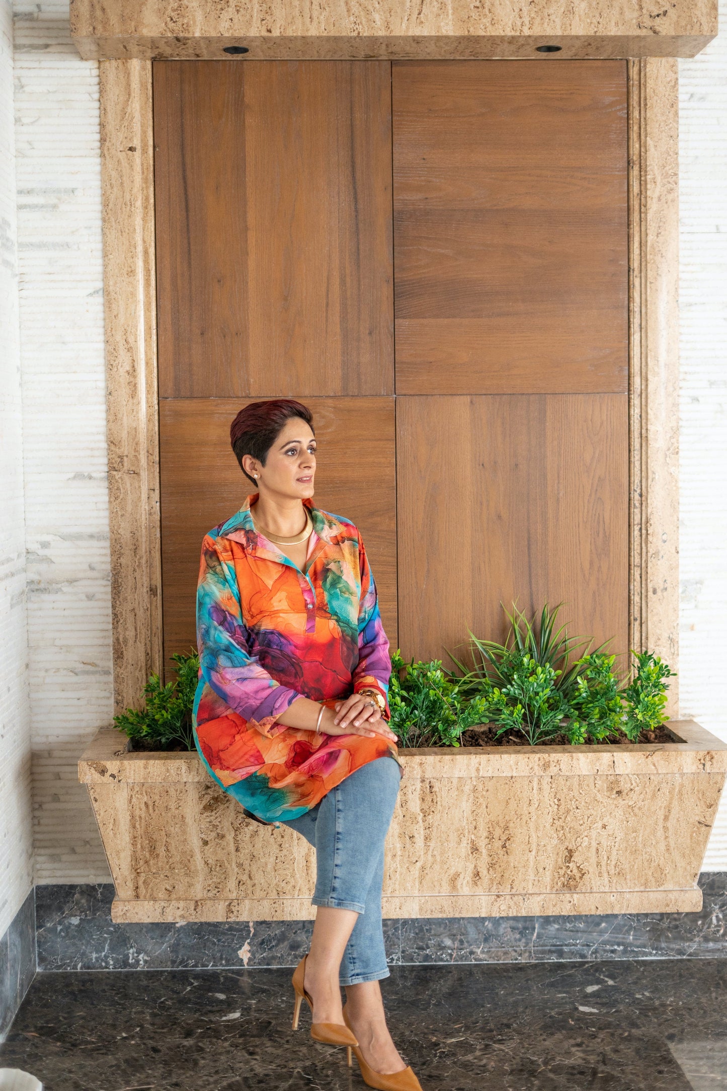 Watercolor Splash Tunic