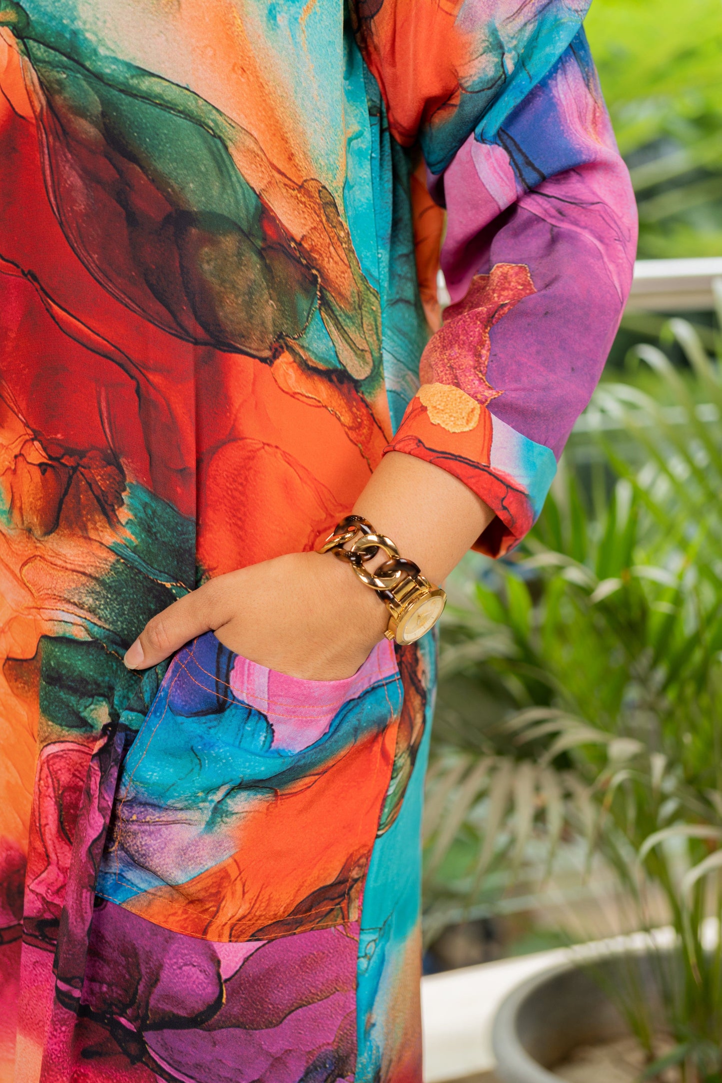 Watercolor Splash Tunic