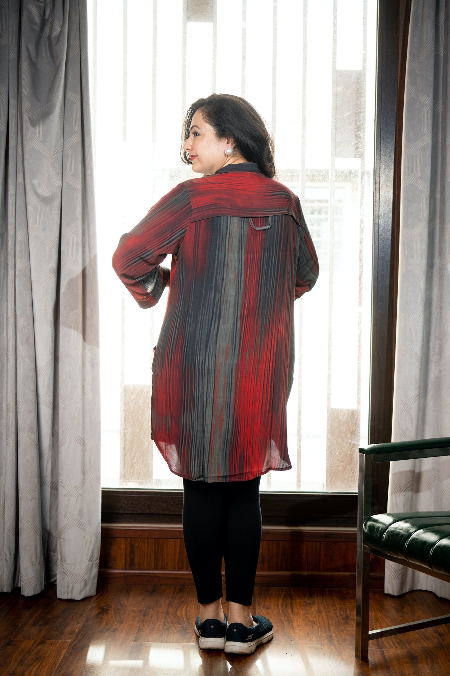 Striped Contrast Tunic