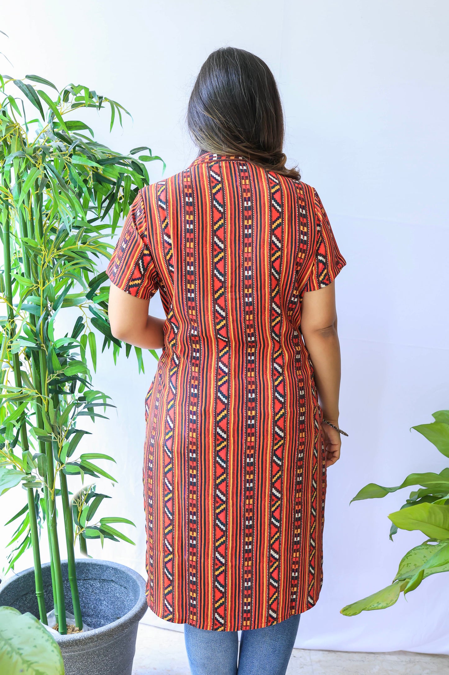 Geometric Print Dress
