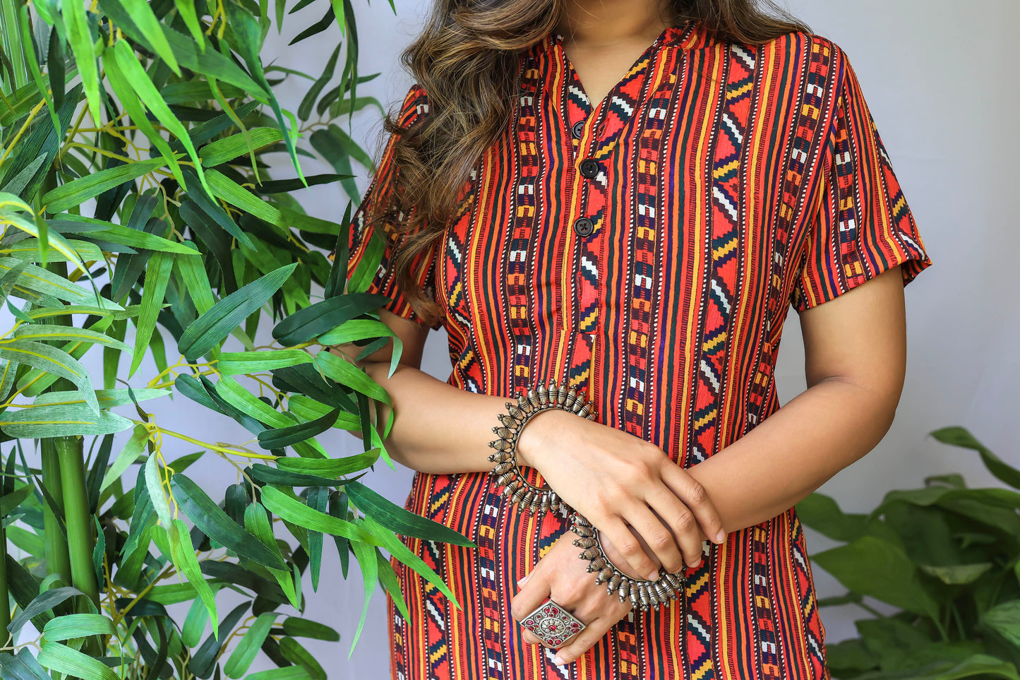 Geometric Print Dress