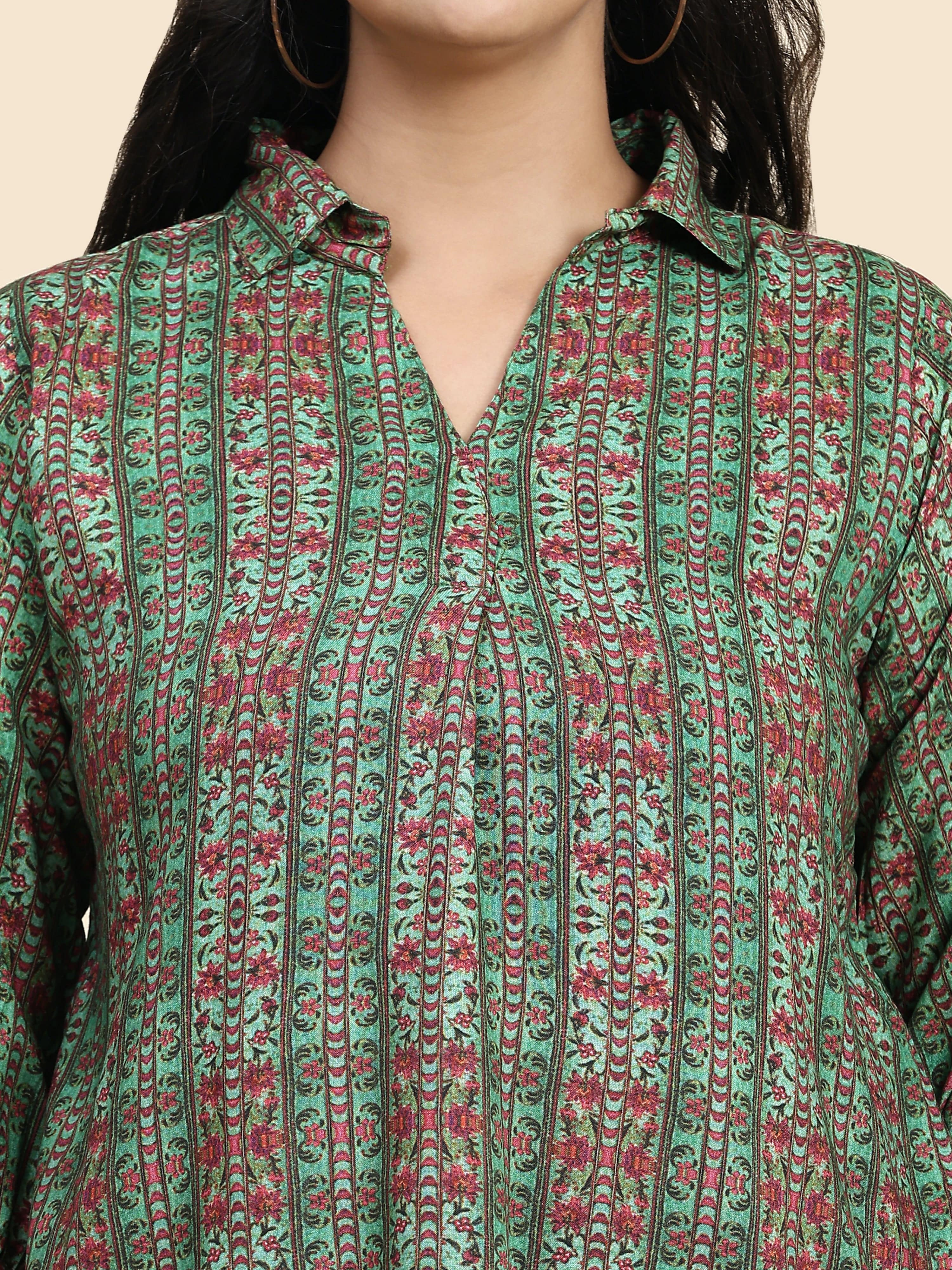 Lush Green Top - Jeeaayanu Fashion