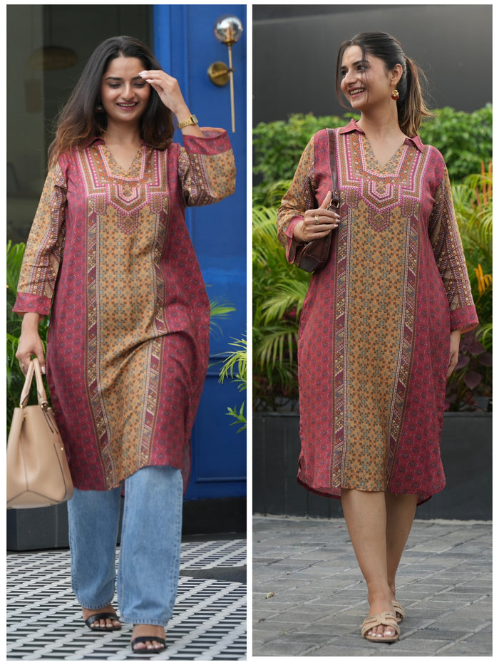 Urban Rust Modal Kurta Dress
