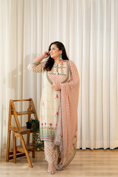 Mughal Motif Suit Set