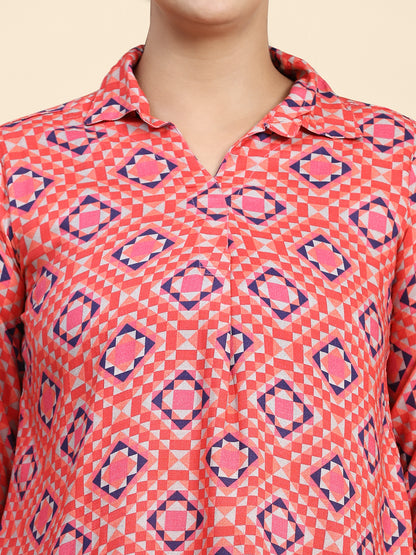 Rosy Geometric Elegance