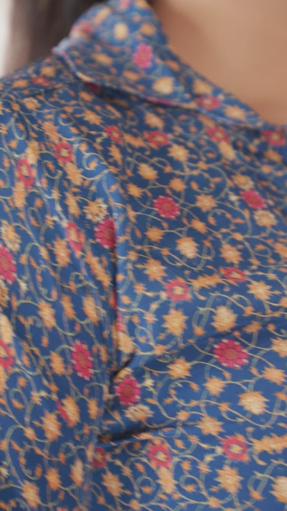Blue Imperial Top