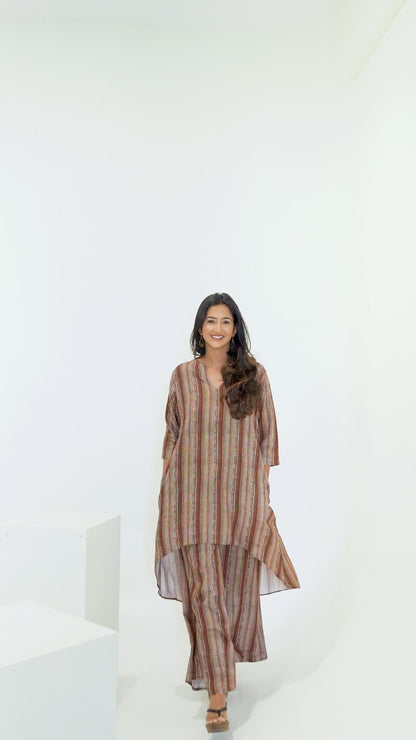 Grace Print Asymmetrical Coord Set