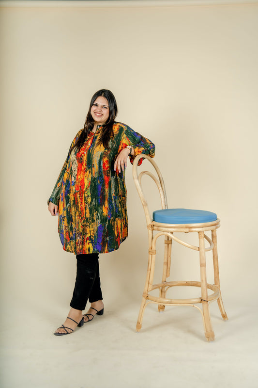 Taffeta print Tunic