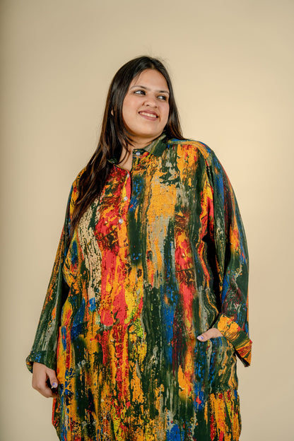 Taffeta print Tunic
