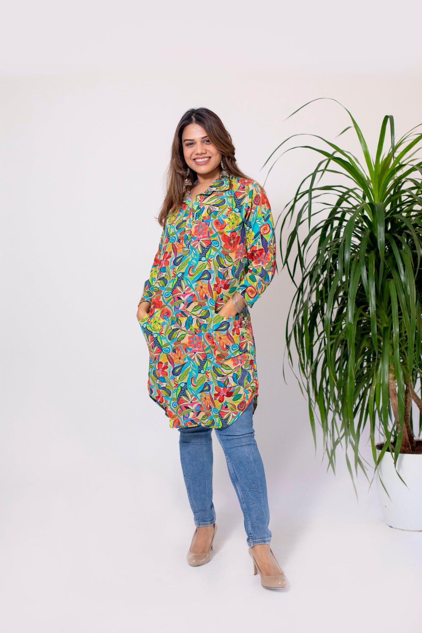 Floral Fusion Tunic
