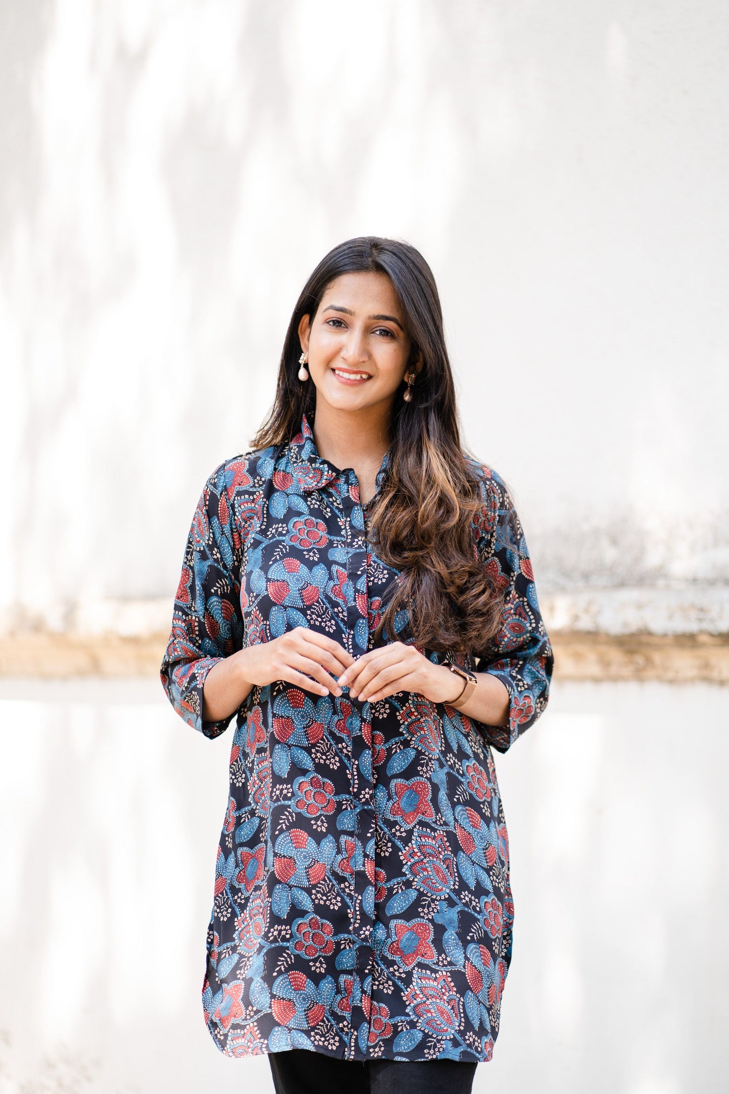 Blue Ajarak Tunic Shirt