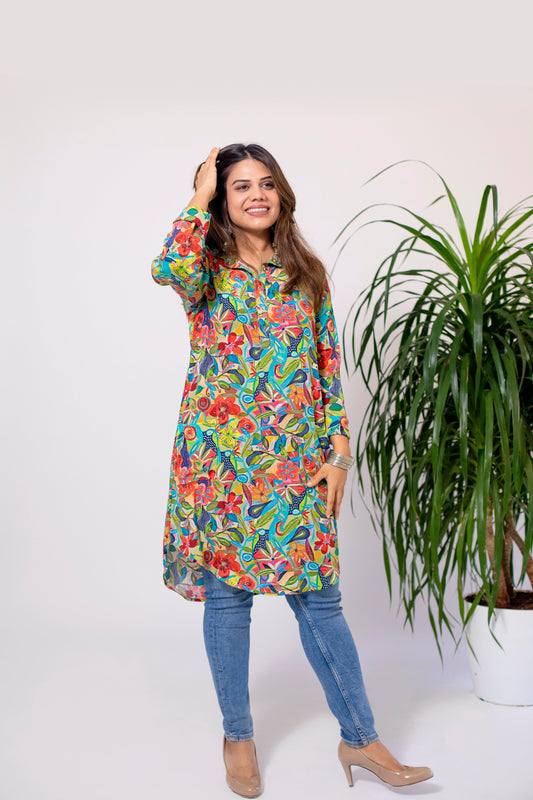 Floral Fusion Tunic
