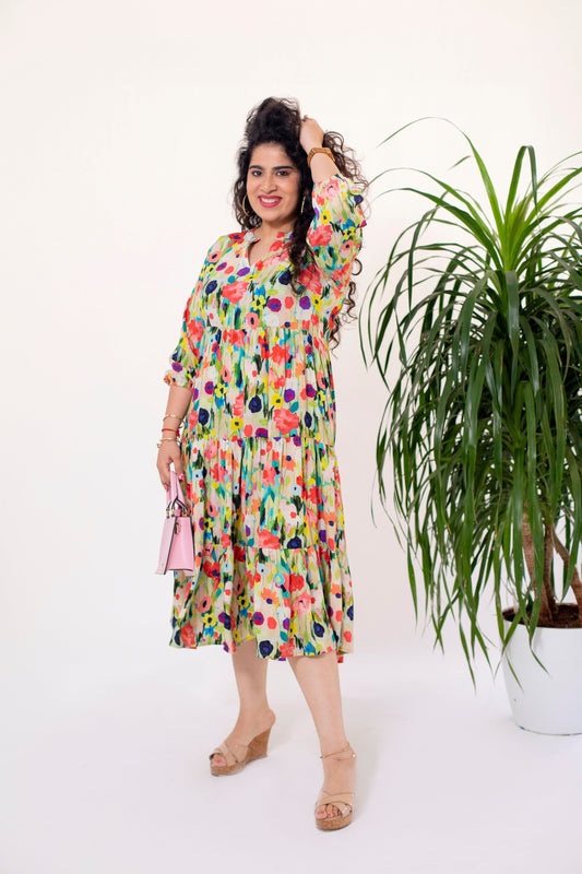 Flower Fiesta Layered Dress