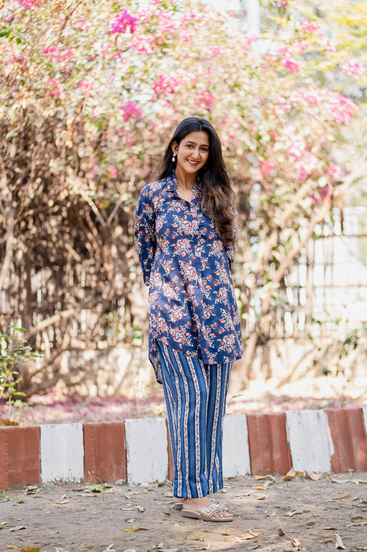 Baleine Blue Co-ord Set