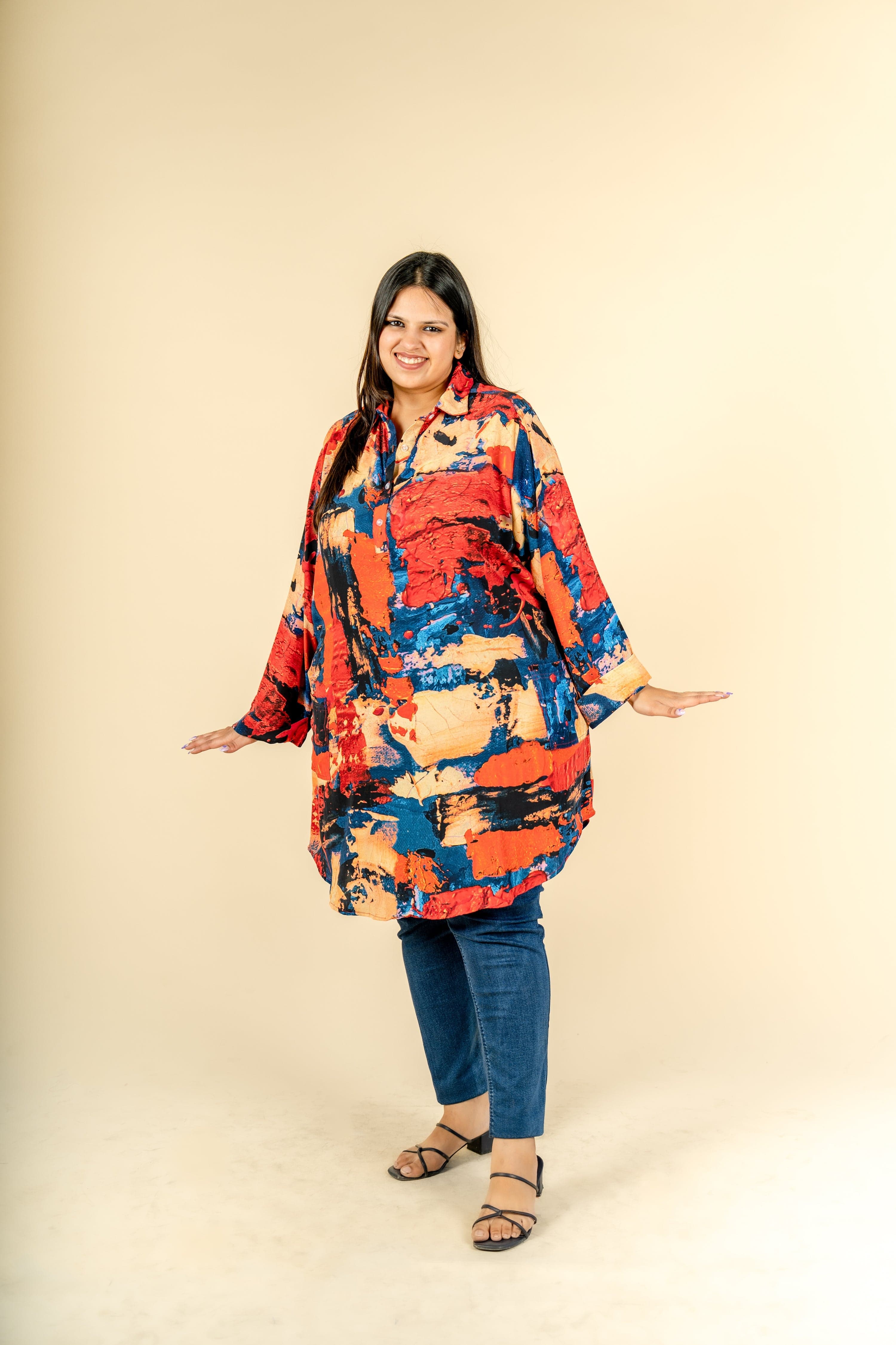 Abstract Art Tunic - Jeeaayanu Fashion