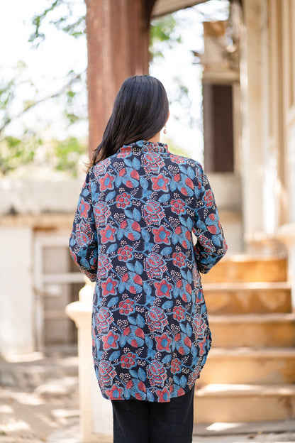 Blue Ajarak Tunic Shirt