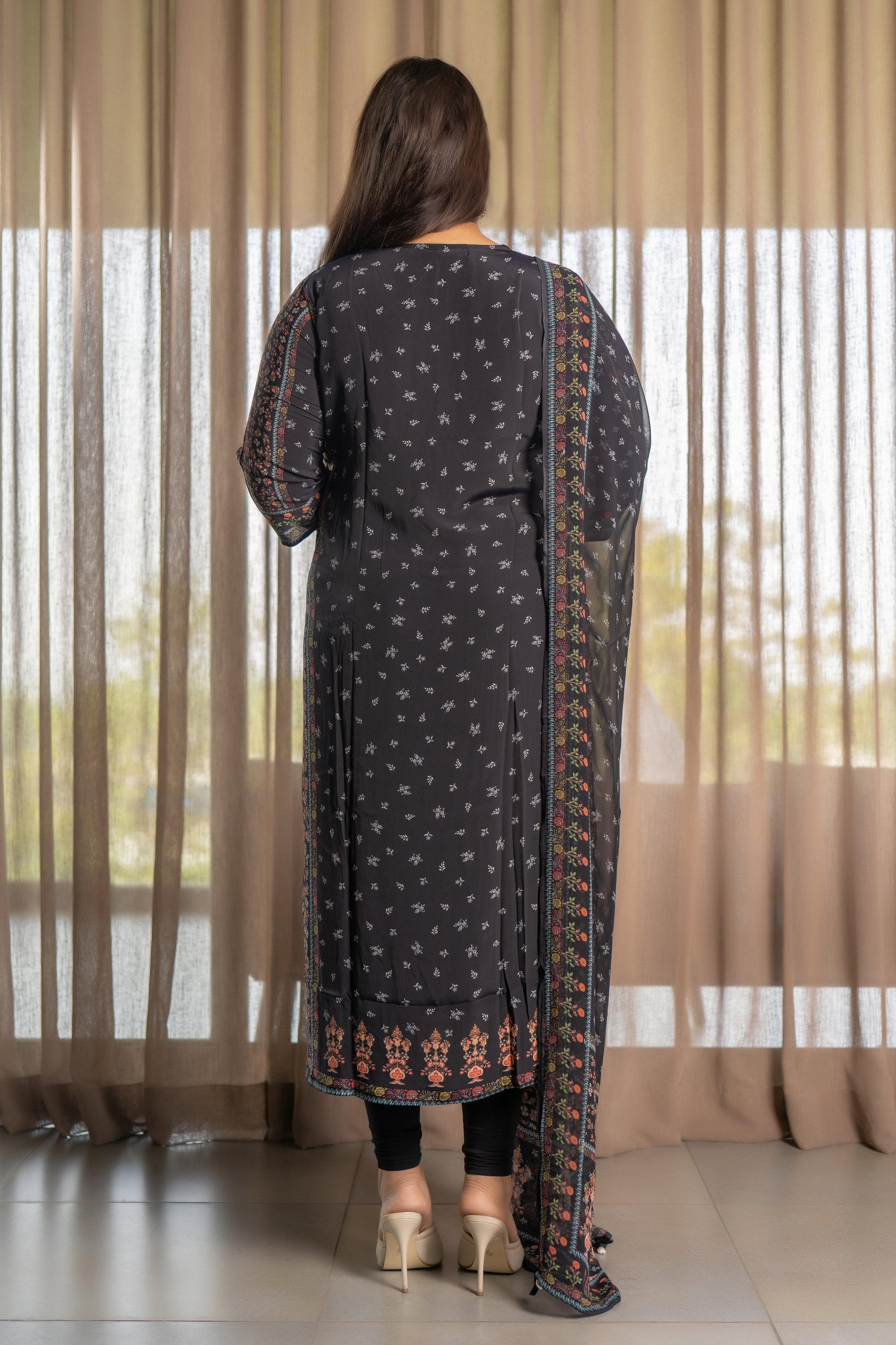 Black Placement Suit - Jeeaayanu Fashion