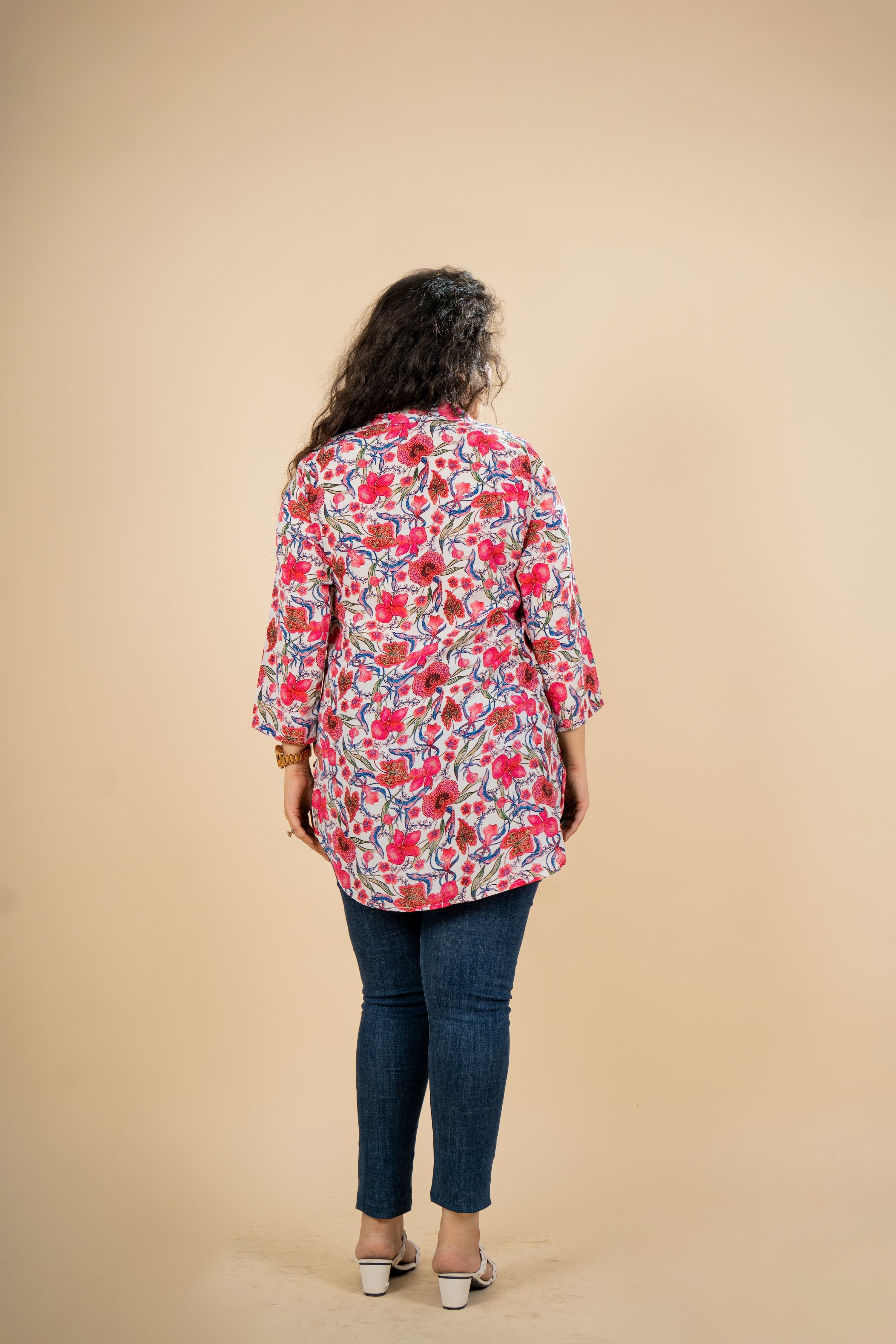 Cherry Blossom Tunic - Jeeaayanu Fashion