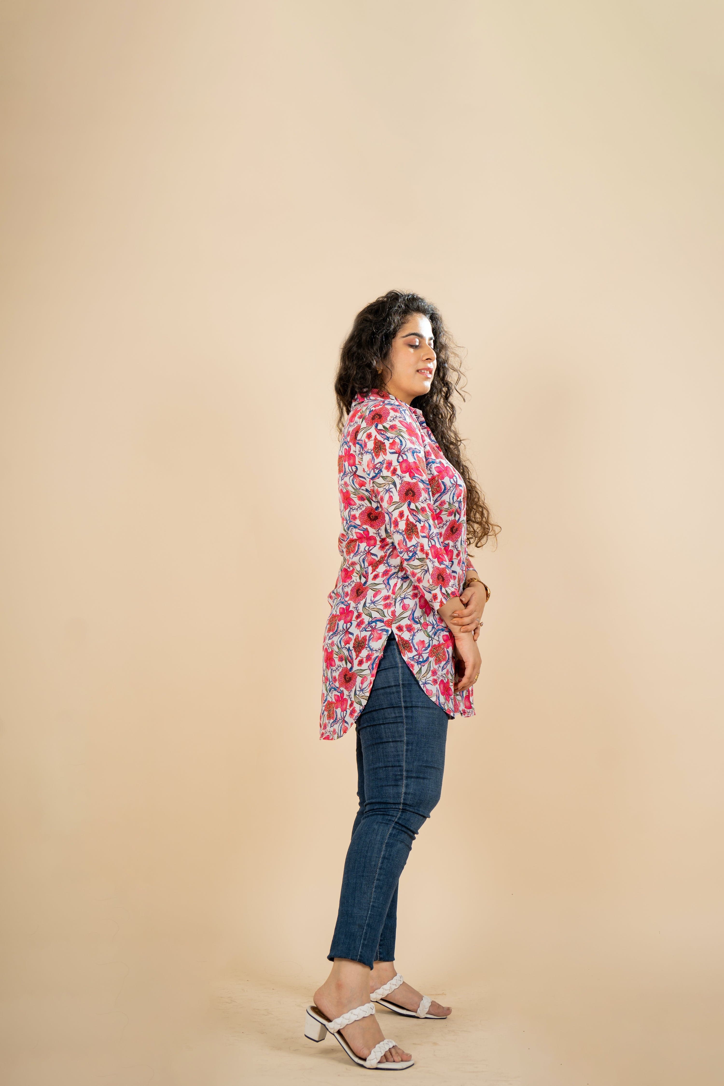 Cherry Blossom Tunic - Jeeaayanu Fashion