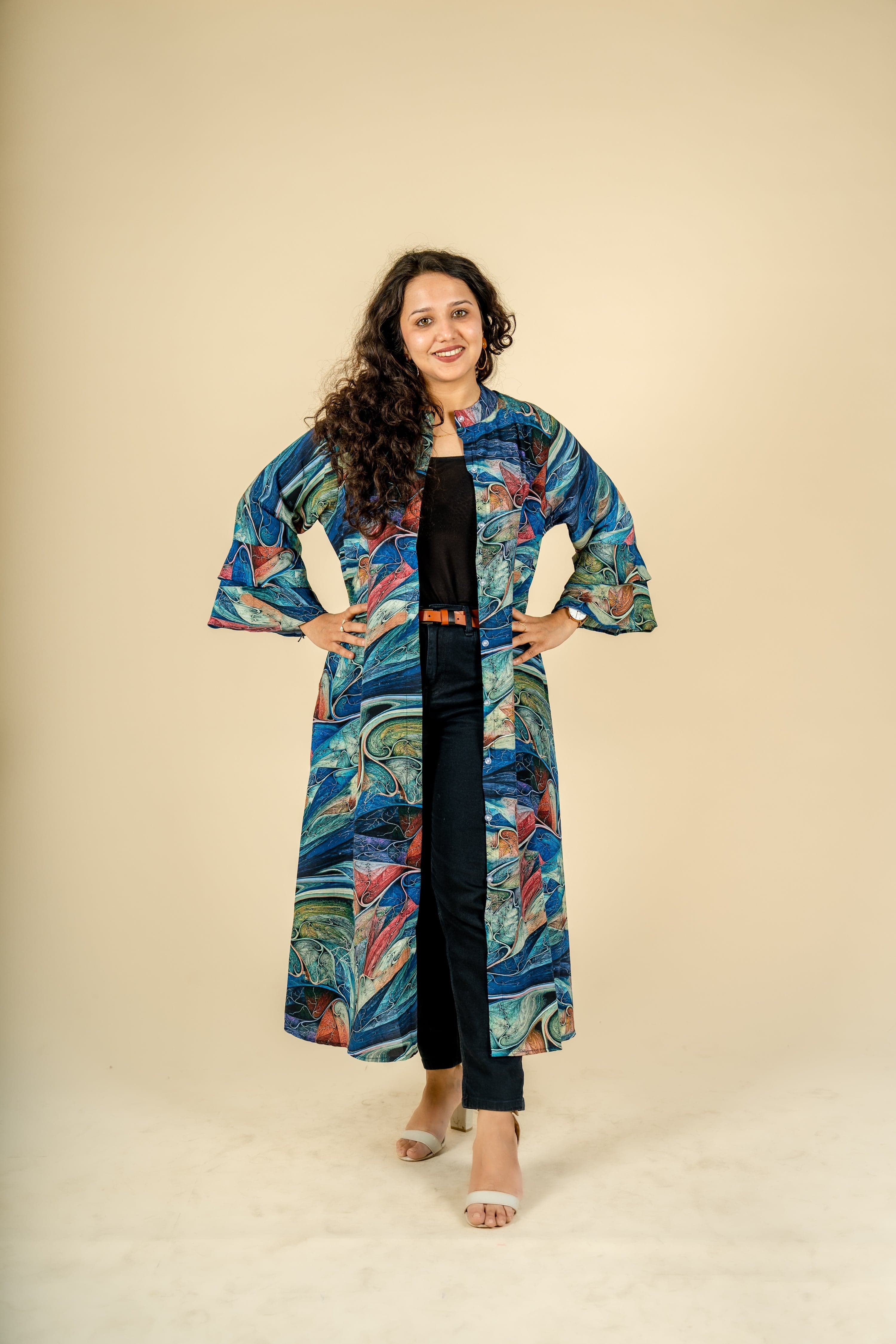 Colorsplash Long Tunic Dress - Jeeaayanu Fashion
