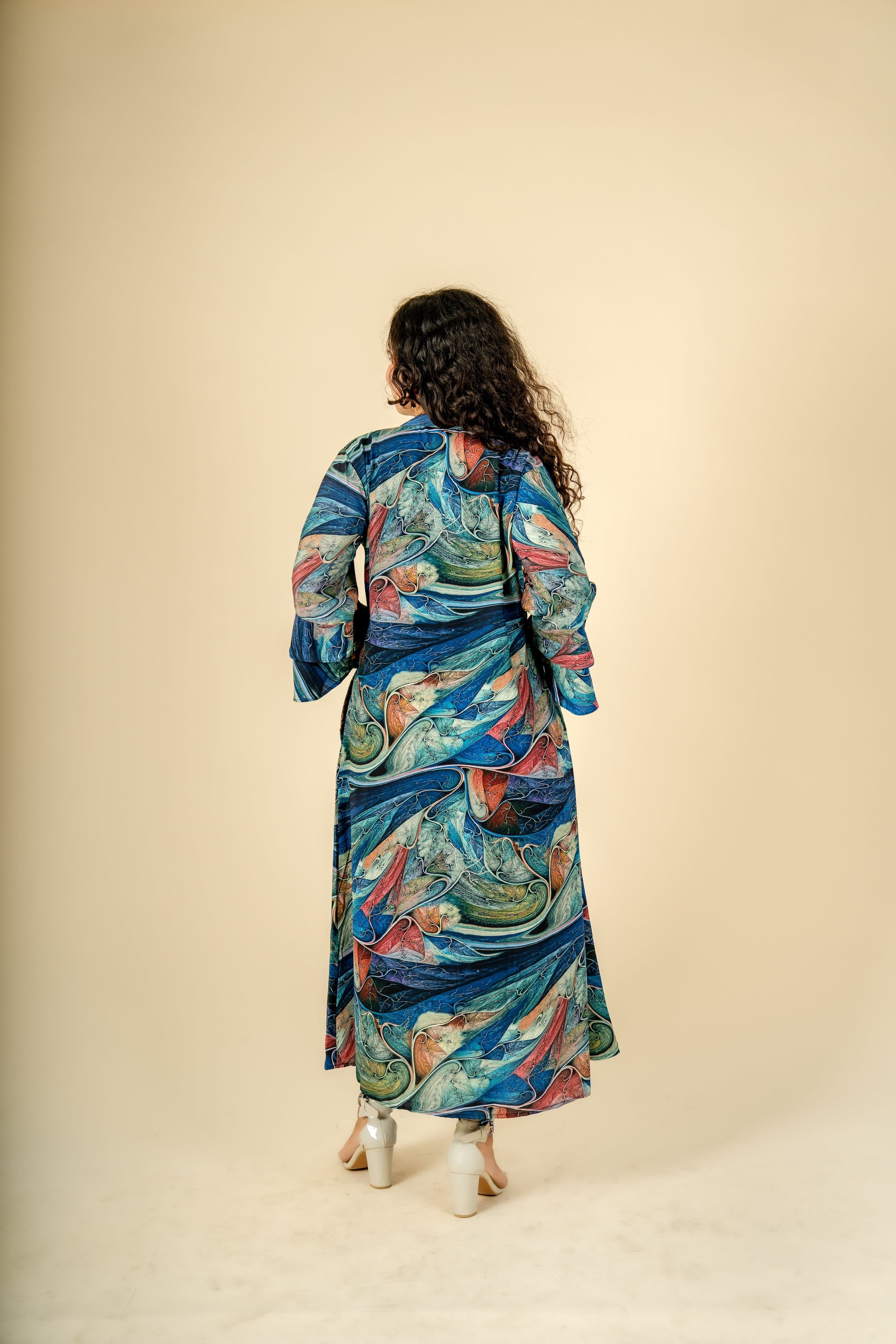 Colorsplash Long Tunic Dress - Jeeaayanu Fashion