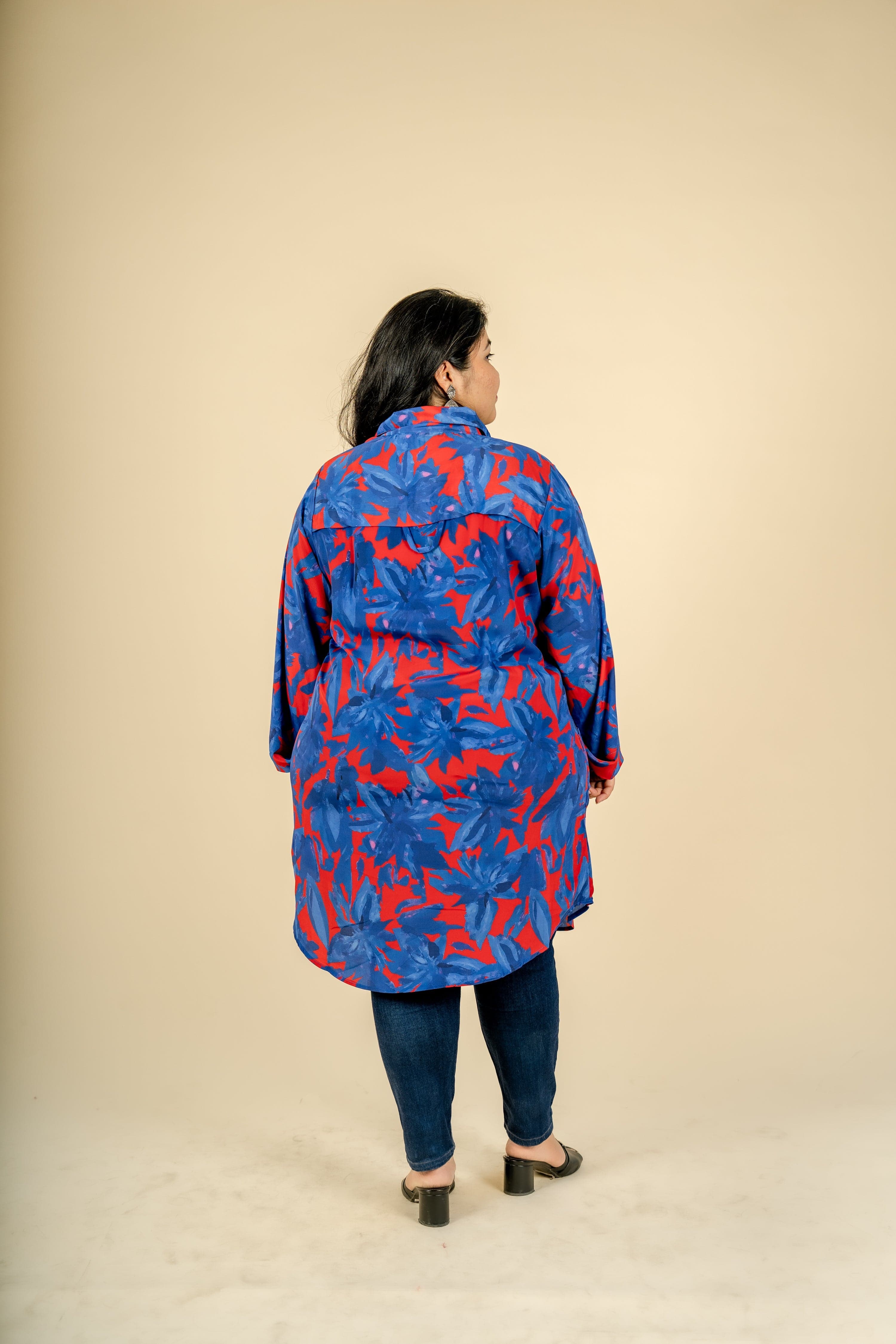 Floral Blue Tunic - Jeeaayanu Fashion