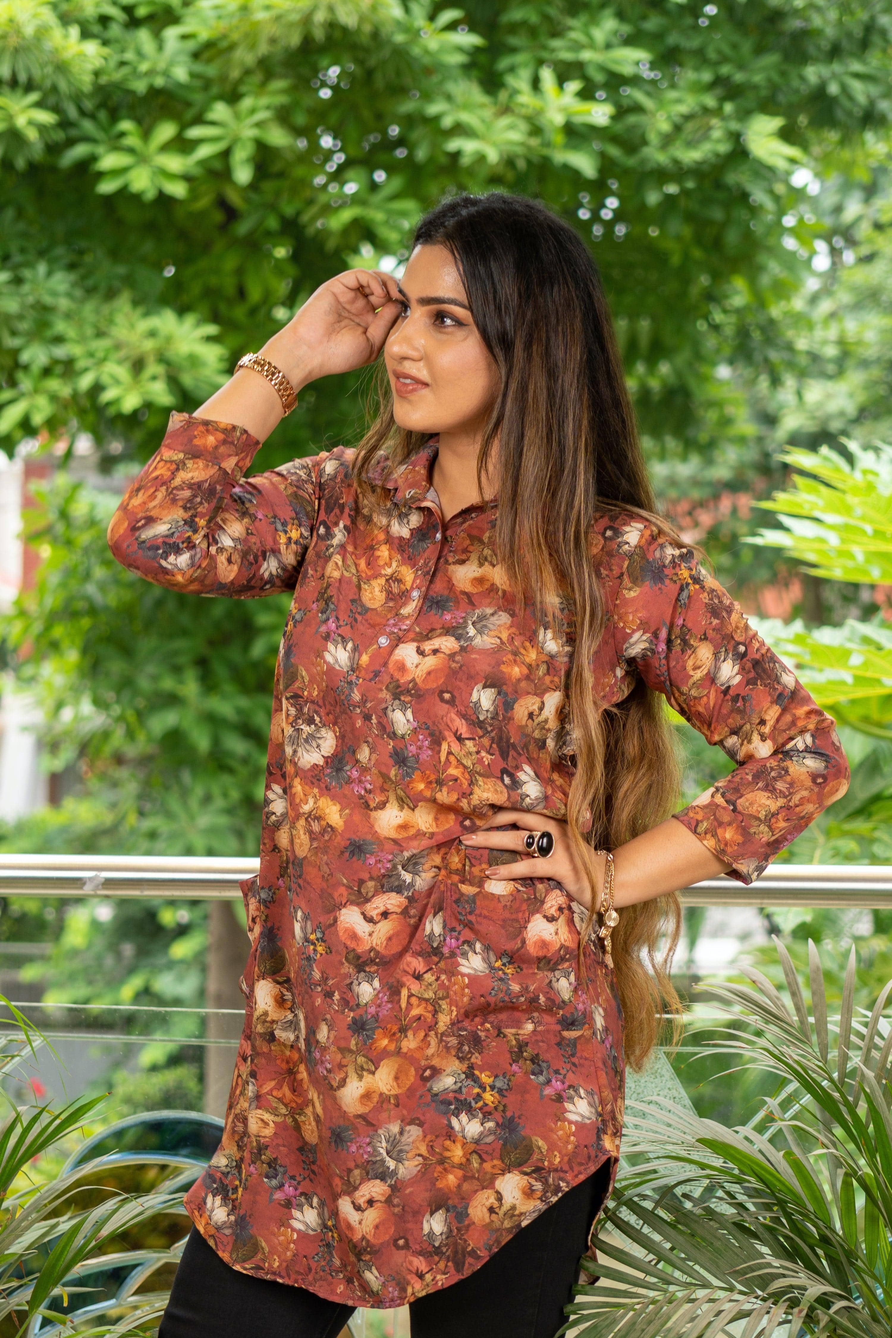 Floral Vibe Tunic - Jeeaayanu Fashion
