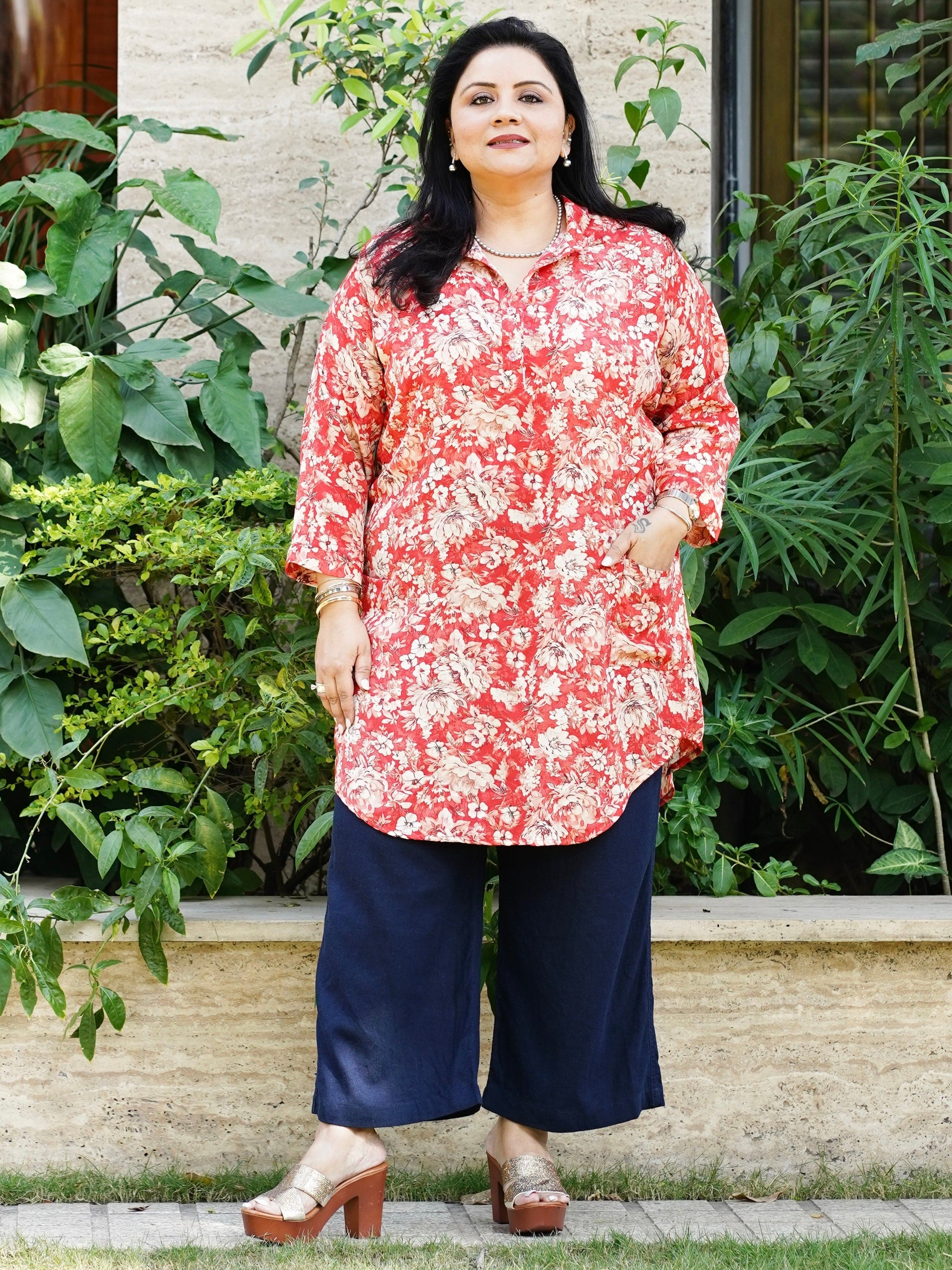 Jalsa Flower Tunic - Jeeaayanu Fashion