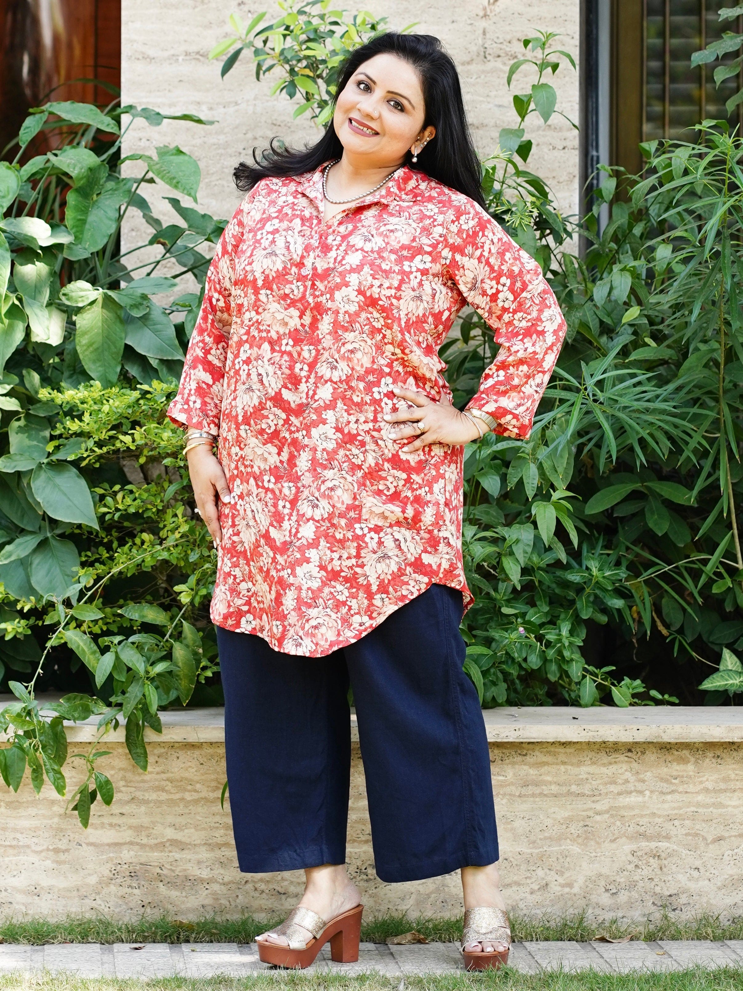 Jalsa Flower Tunic - Jeeaayanu Fashion