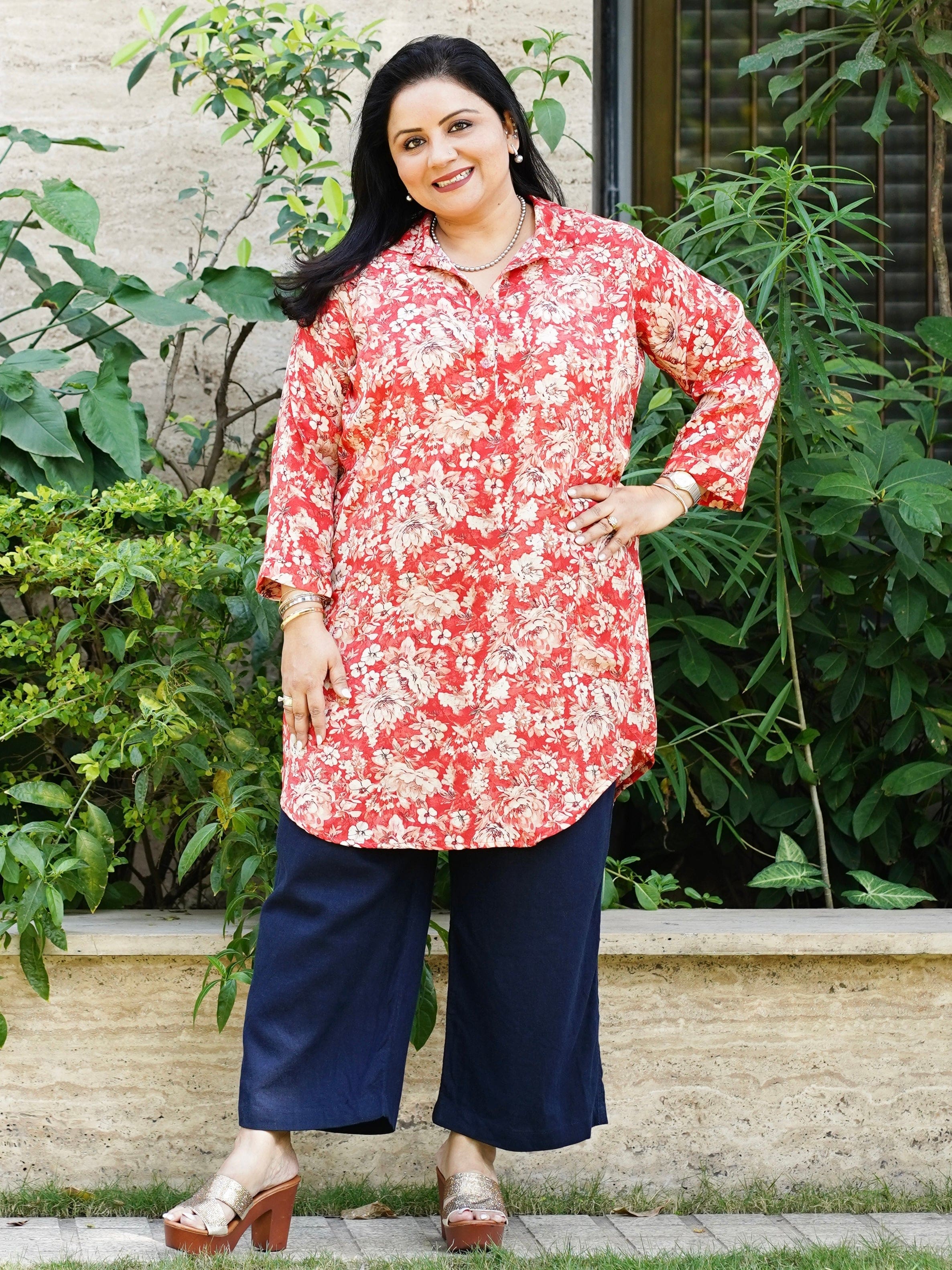 Jalsa Flower Tunic - Jeeaayanu Fashion