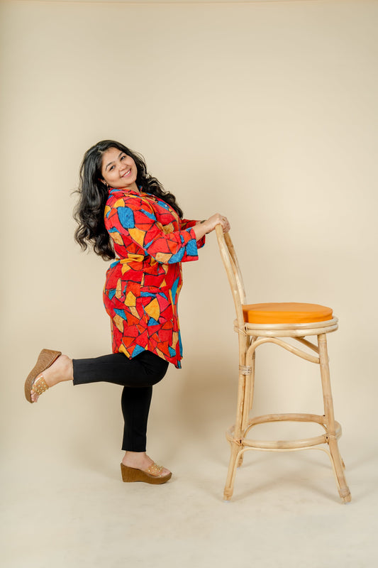 Jigsaw Print Tunic - Jeeaayanu Fashion