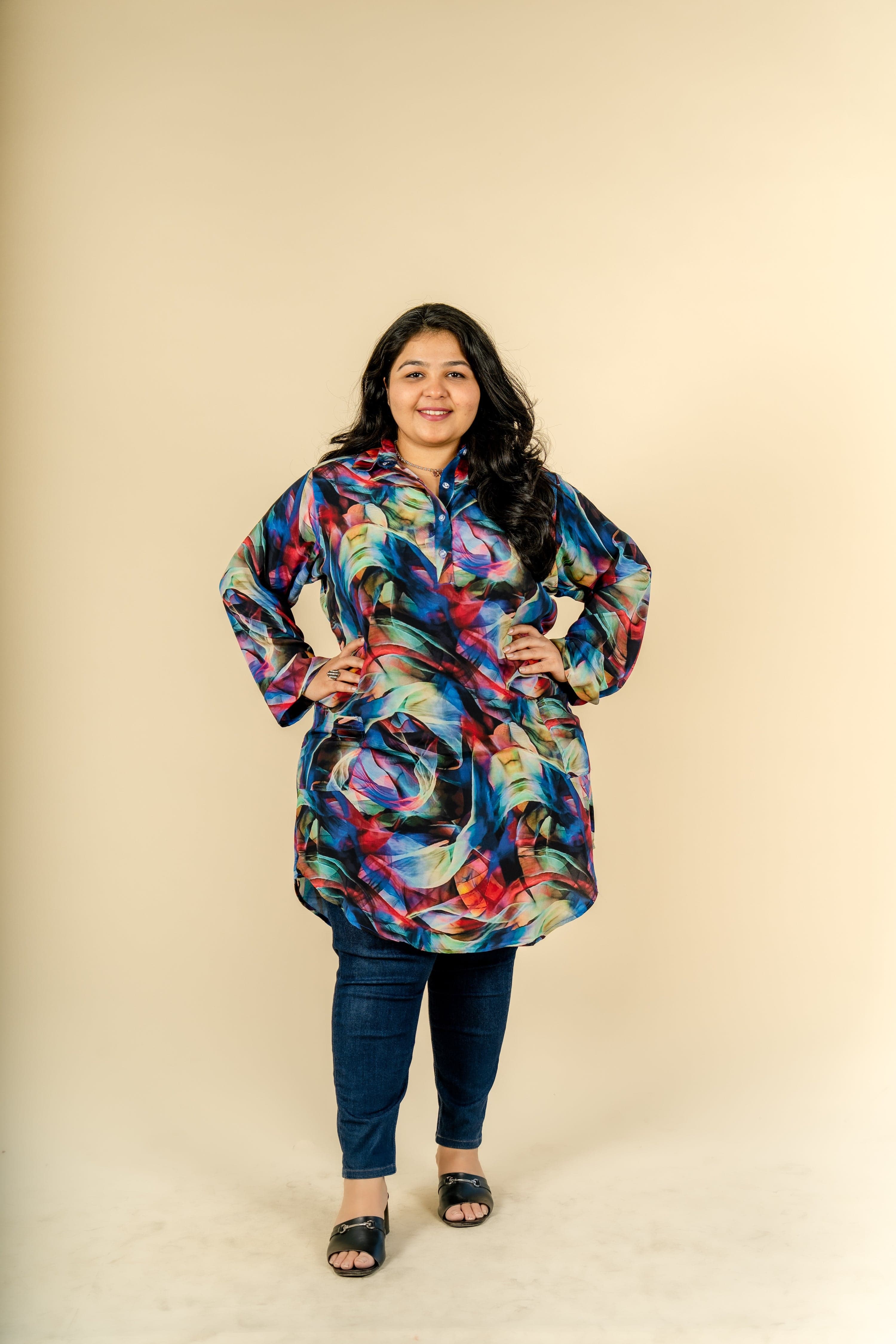 Maverik Print Tunic - Jeeaayanu Fashion