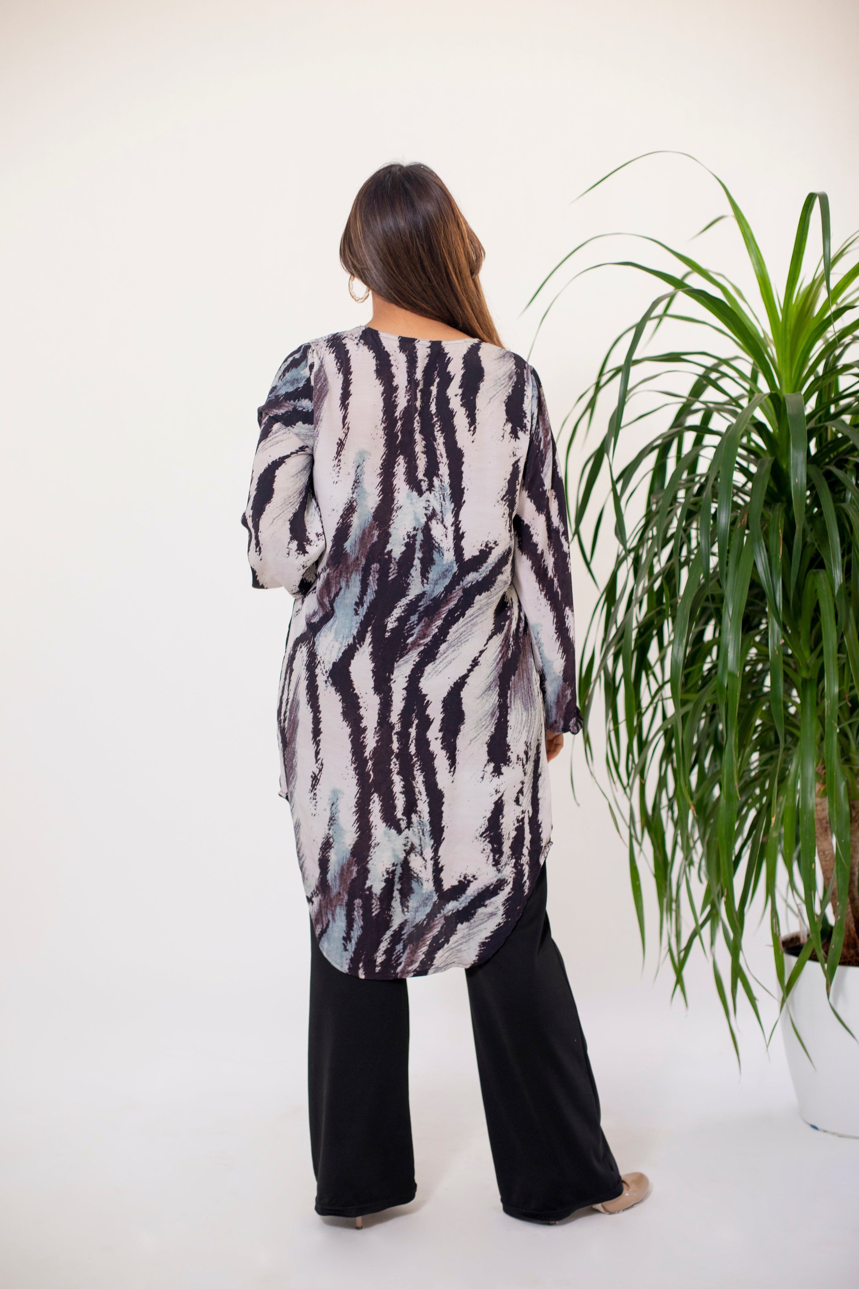 Safari Ziggy Long Tunic - Jeeaayanu Fashion