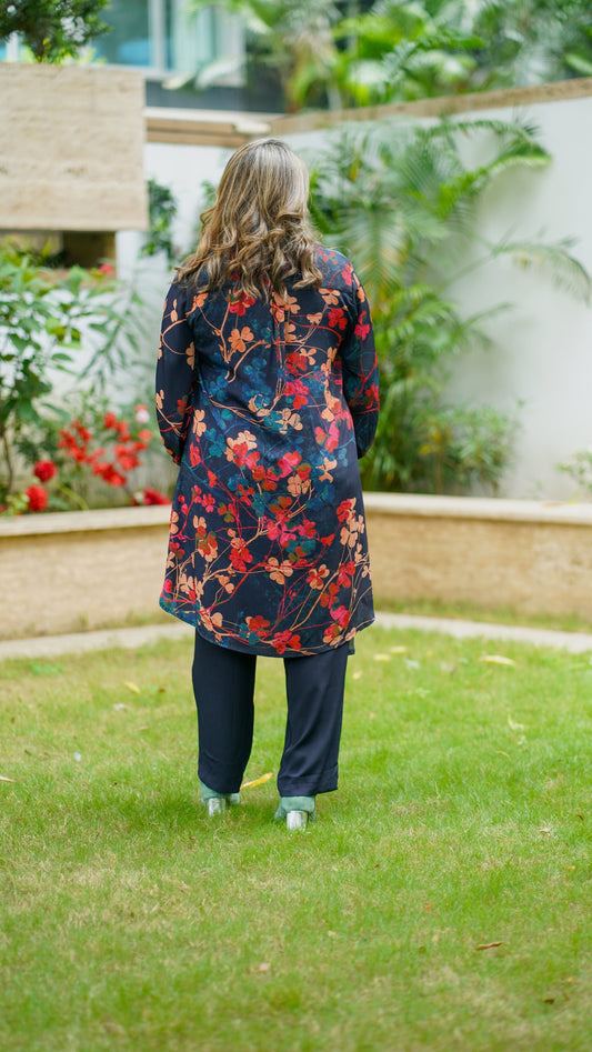 Slate Ethnic Elegance - Jeeaayanu Fashion