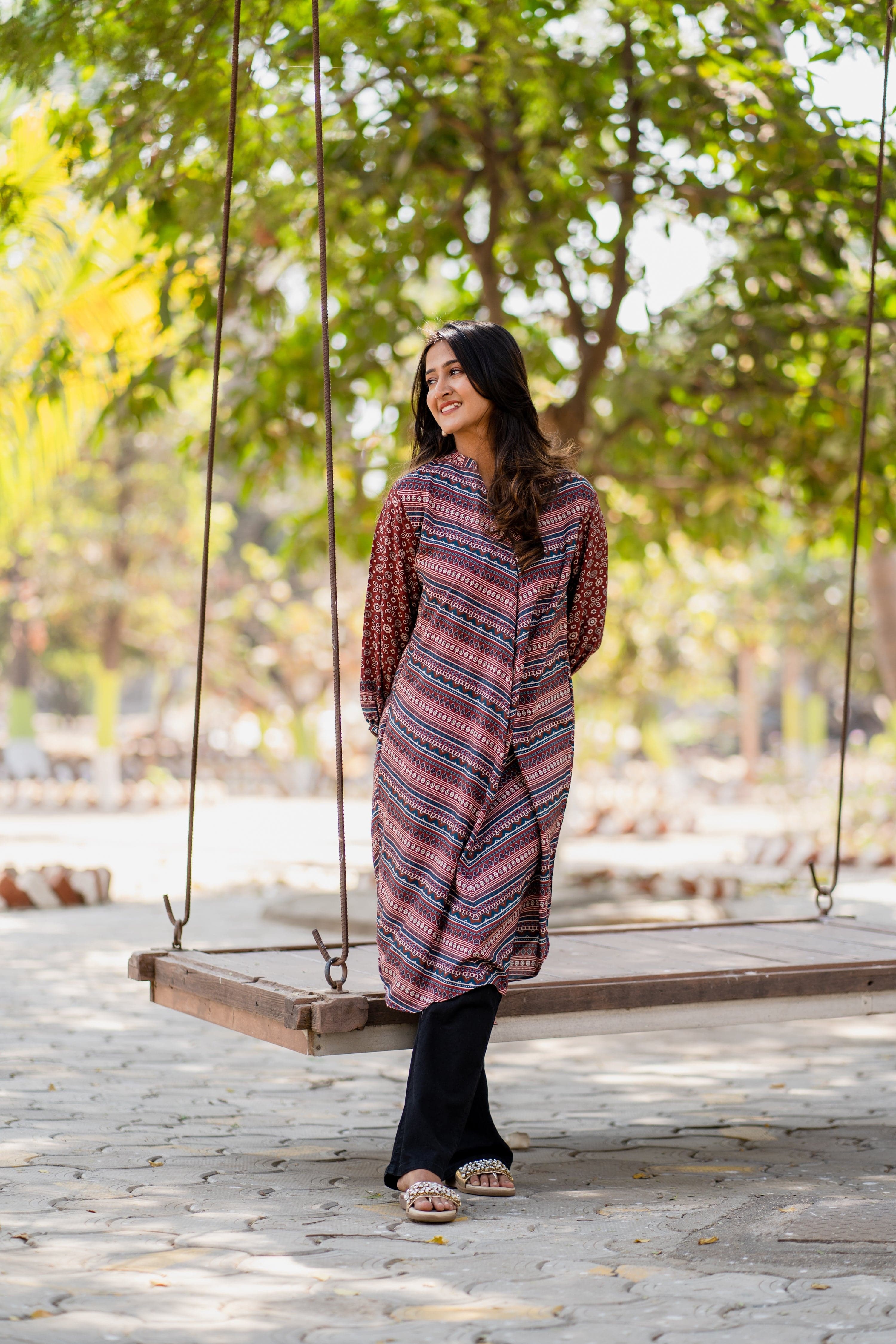 Styled Ajarak Tunic Dress - Jeeaayanu Fashion