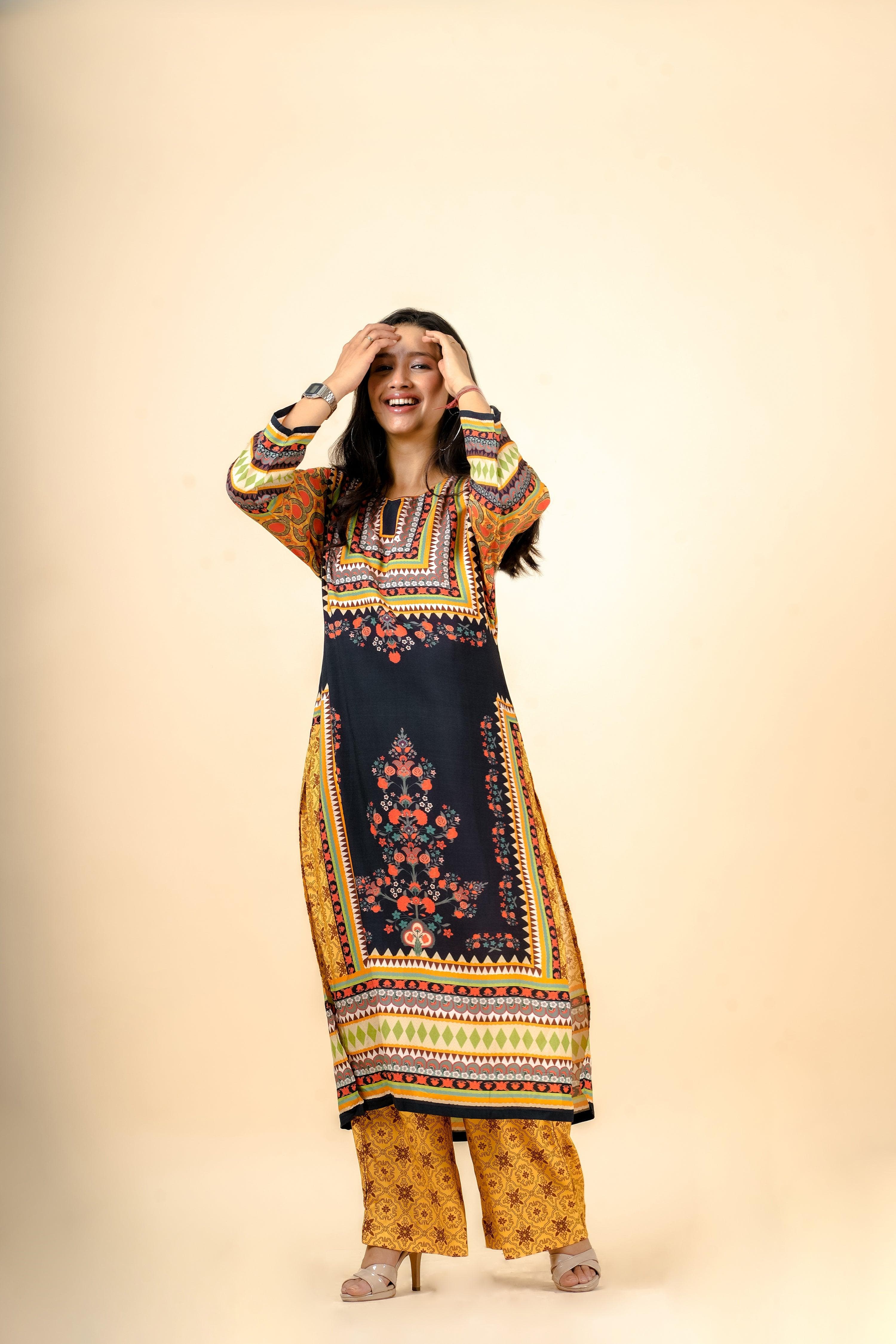 Uzbek Kurta Set - Jeeaayanu Fashion
