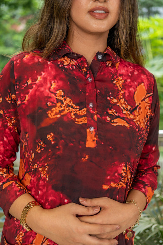 Vintage Sunset Tunic - Jeeaayanu Fashion