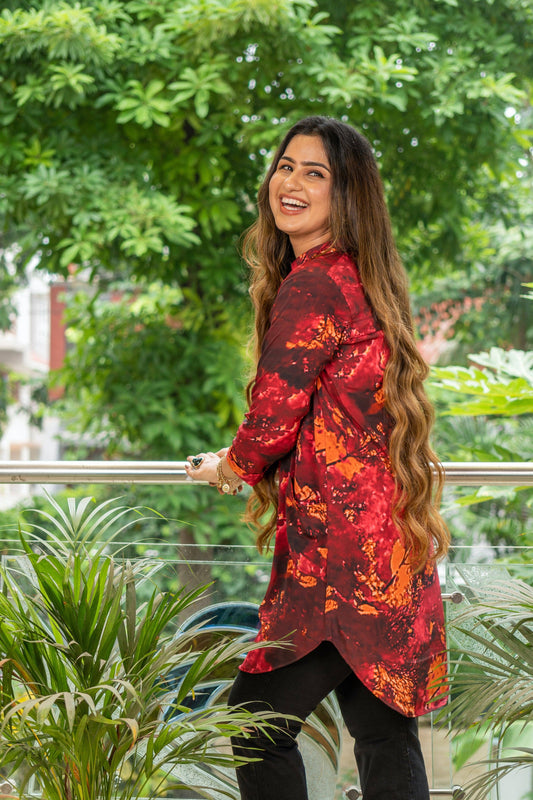 Vintage Sunset Tunic - Jeeaayanu Fashion